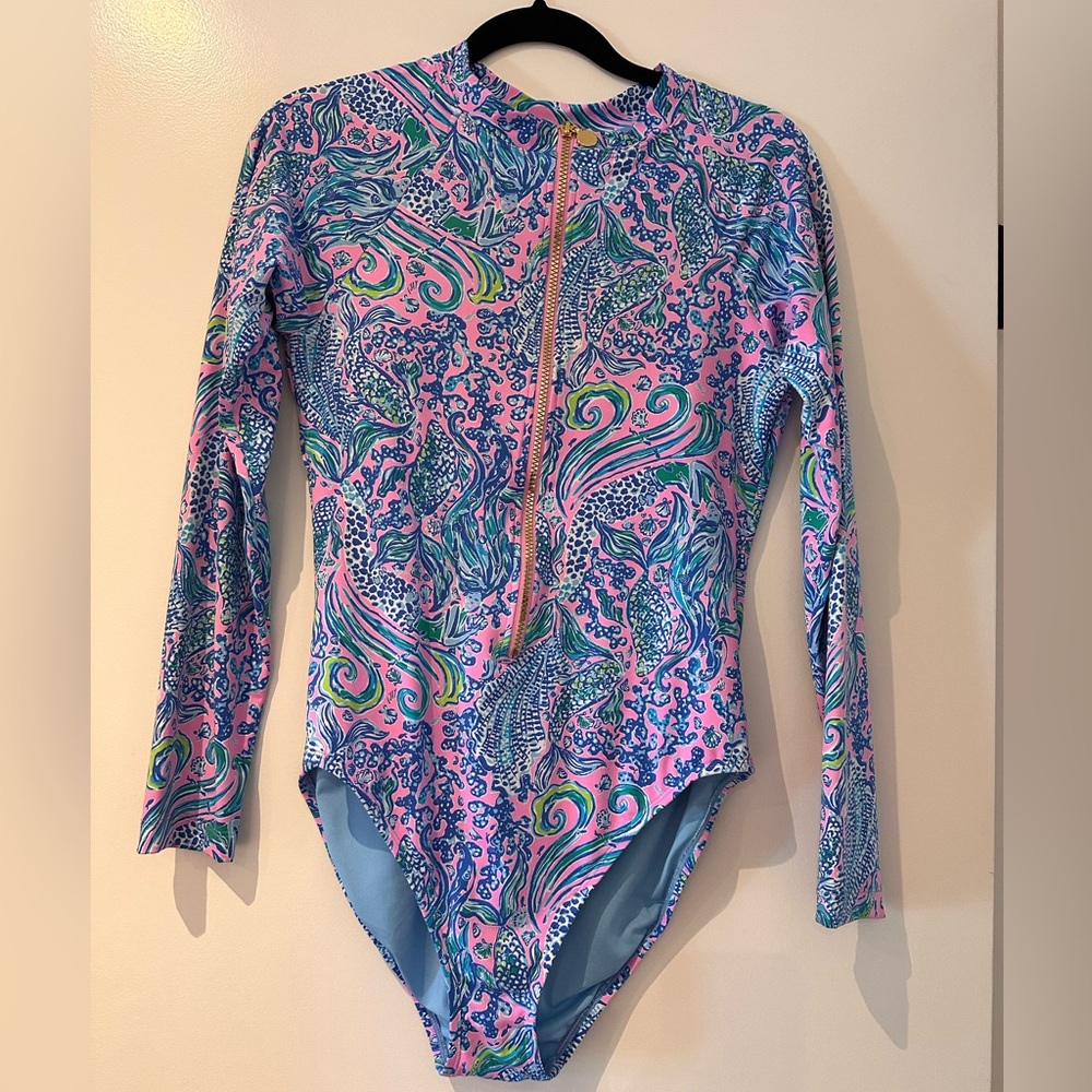 Lilly Pulitzer rash guard swimsuit